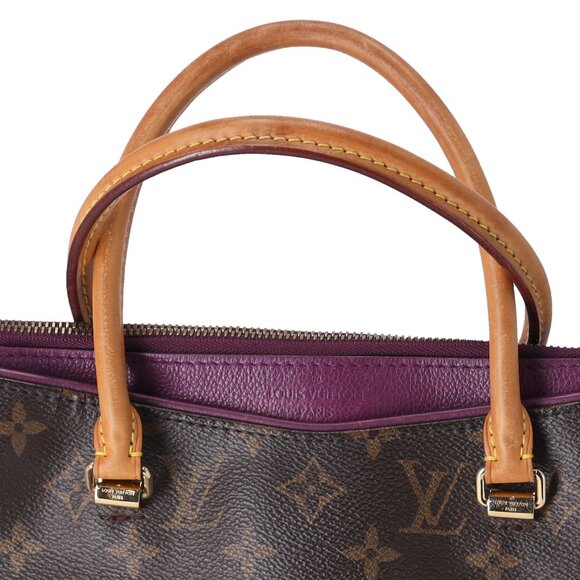 Louis Vuitton Pallas Monogram Handbag M40906 Aurore Monogram Canvas - Picture 2 of 9